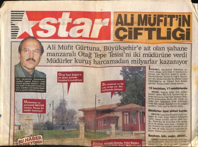 Star Gazetesi 21 Ocak 2000 - Ali Müfitin Çiftliği - Emekli Polis Villada Öldürüldü GZ94252 - 1