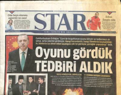 Star Gazetesi 21 Ocak 2015 - Erdoğan Oyunu Gördük Tedbiri Aldık GZ104774 - 1