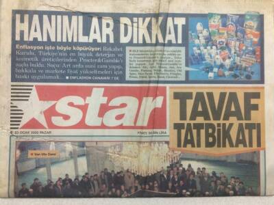 Star Gazetesi 23 Ocak 2000 - Kaya Çilingiroğlu İş Başında GZ47852 - 1