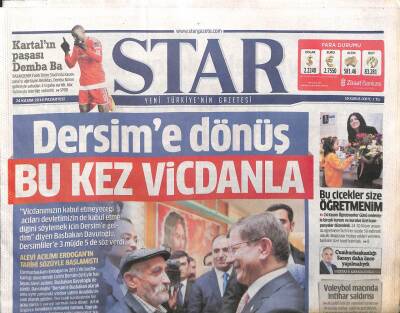 Star Gazetesi 24 Kasım 2014 - Dersime Dönüş Bu Kez Vicdanla GZ107069 - 1