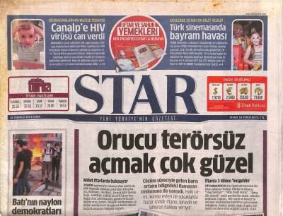 Star Gazetesi 26 Temmuz 2013 - Vodafone Arena Konser Ve Moda Merkezi Olacak GZ106570 - 1