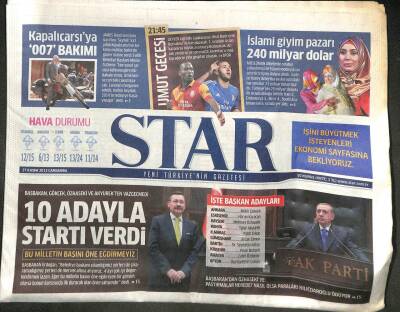 Star Gazetesi 27 Kasım 2013 - Erdoğan 10 Adayla Startı Verdi GZ104767 - 1