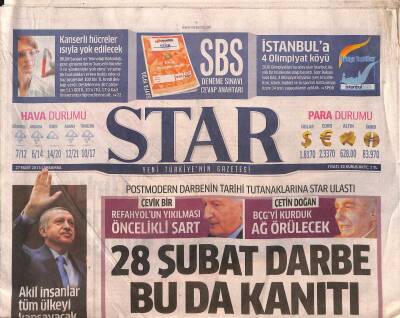 Star Gazetesi 27 Mart 2013 - Arap Dünyası Koltuğu Esadın Altından Çekti - İstanbula 4 Olimpiyat Köyü GZ125441 - 1
