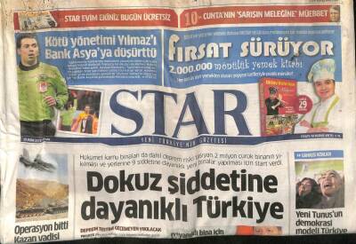 Star Gazetesi 28 Ekim 2011 - Yeni Yunusun Demokrasi Modeli Türkiye - GZ98904 - 1