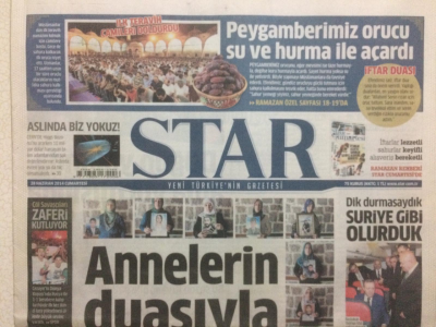 Star Gazetesi 28 Haziran 2014 - Erdoğan,Dik Durmasaydık Suriye Gibi Olurduk GZ29055 - 1