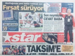 Star Gazetesi 29 Nisan 2008 - Taksime Kilitlendik GZ43114 - 1
