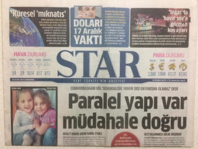 Star Gazetesi 29 Ocak 2014 - Paralel Yapı Var,Müdahale Doğru GZ27952 - 1