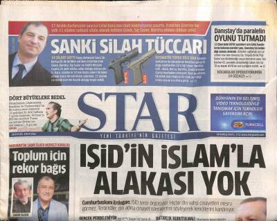 Star Gazetesi 30 Eylül 2014 - Almanyada Yurttaki Mültecilere İşkence Skandalı - Dolmabahçede IŞİD Zirvesi GZ106558 - 1