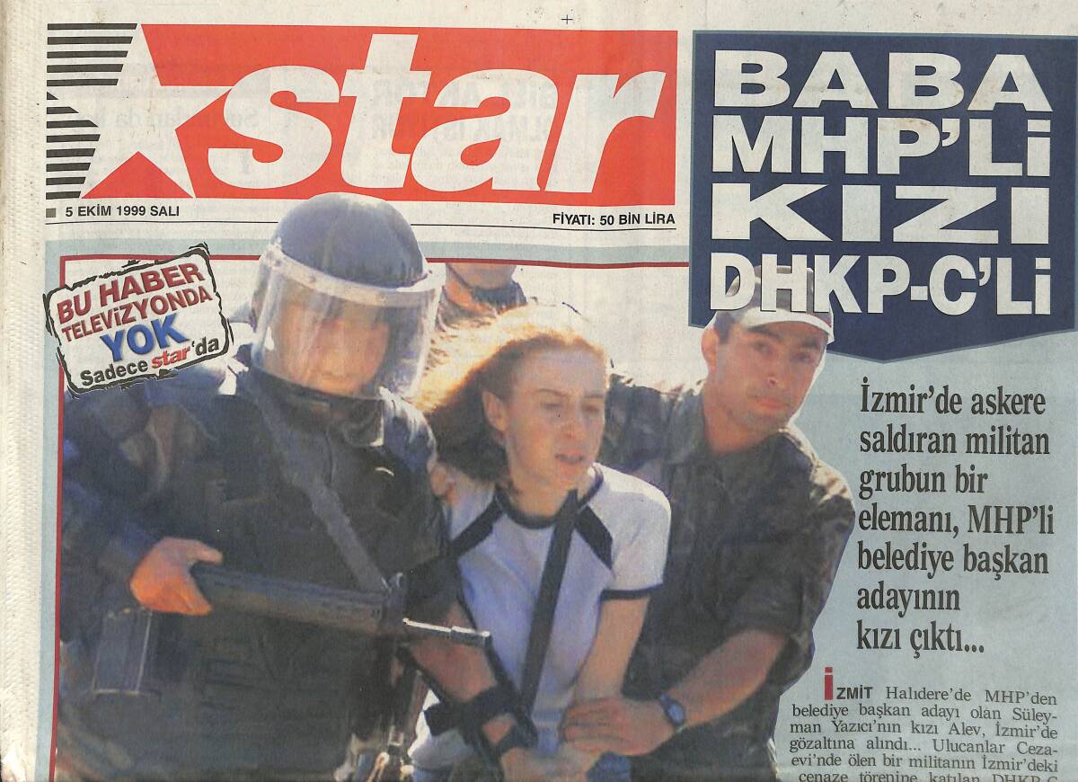 Star Gazetesi 5 Ekim 1999 - Baba MHP'Lİ Kızı DHKP-C'Lİ - Almanlar A Milliler'i Kaçırdı! GZ138010 - 1