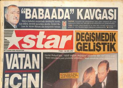 Star Gazetesi 6 Kasım 2000 - Devlet Bahçeli ve MHP Gelişiyor, Gökçen Çatlı Babası Hakkında Konuştu, Lucescu, Fenerbahçede Rapaiç GZ126321 - 1