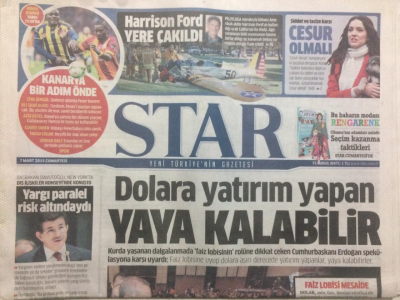 Star Gazetesi 7 Mart 2015 - Dolara Yatırım Yapan Yaya Kalabilir GZ27199 - 1