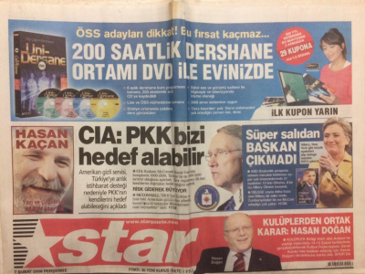 Star Gazetesi 7 Şubat 2008 - Başörtüsünde Çözüme İlk Adım GZ27576 - 1