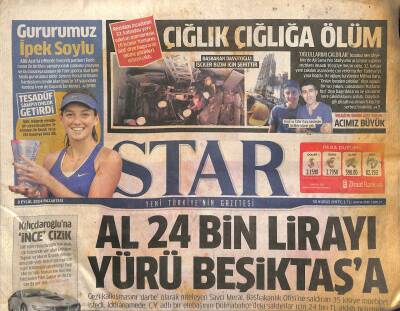 Star Gazetesi 8 Eylül 2014 - Gururumuz İpek Soylu - Sarkozynin Boşanma Tazminatını Katar Ödedi GZ124750 - 1