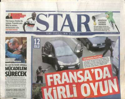 Star Gazetesi 8 Ocak 2015 - Yılmaz Erdoğanın Külah Darı Hesabı ! - Türkiye de Yıldız Savaşlarına Katıldı GZ100721 - 2