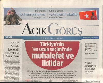 Star Gazetesi Açık Görüş Eki 1 Şubat 2015 - Türkiyenin Kobani Politikası GZ117190 - 1