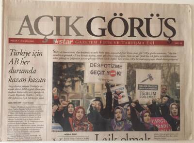 Star Gazetesi Açık Görüş Eki 13 Nisan 2008 - Laik Olmak Demokrat Olmaya Mani Mi ? GZ31323 - 1
