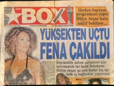 Star Gazetesi Box Magazin Eki 19 Kasım 2002 - Herkes Bayram Programını Yaptı . Hülya Avşar Hala Teklif Bekliyor... GZ125934 - 1