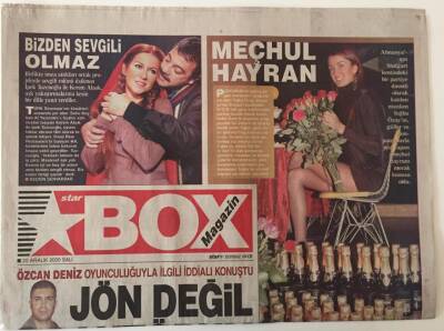 Star Gazetesi Box Magazin Eki 20 Aralık 1999 - Özcan Deniz Oyunculuğuyla İlgili İddialı Konuştu Jön Değilim Aktörüm GZ26559 - 1