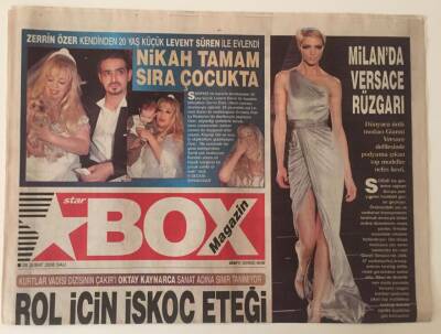 Star Gazetesi Box Magazin Eki 28 Şubat 2006 - Oktay Kaynarca Rol İçin İskoç Eteği Giyerim GZ31325 - 1