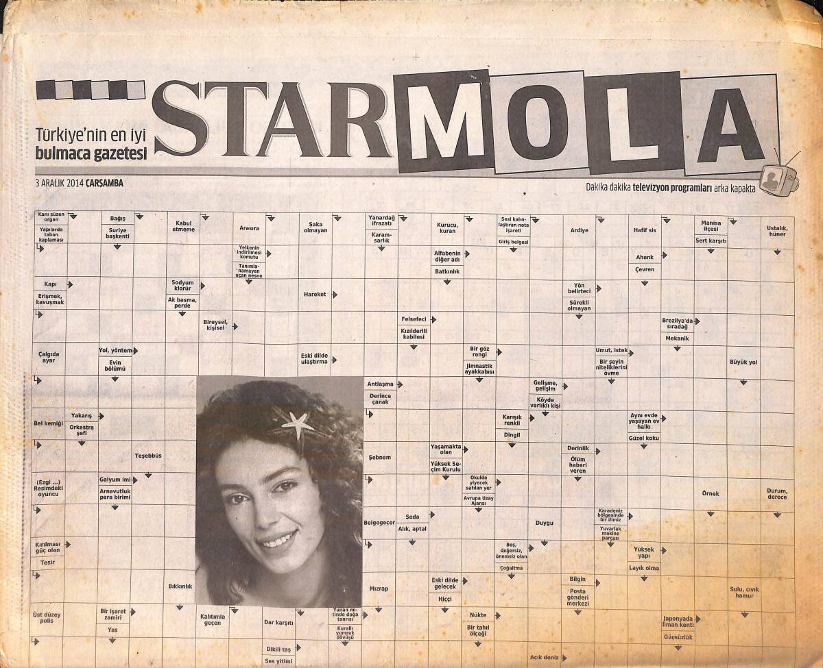 Star Gazetesi Bulmaca Eki 3 Aralık 2014 GZ159779 - 1