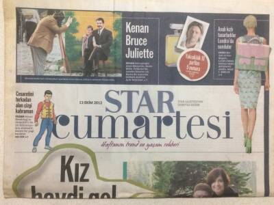 Star Gazetesi Cumartesi Eki 13 Ekim 2012 - 91 Yaşındaki Efsanenin İlk Kavalyesi Brad Pıtt GZ35632 - 1