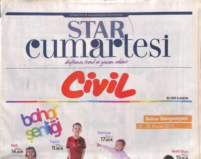 Star Gazetesi Cumartesi Eki 18 Nisan 2015 - Tunuslu Nil Karaibrahimgil Geliyor GZ113309 - 1
