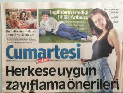 Star Gazetesi Cumartesi Eki 26 Nisan 2008 Türk Seyircisi Güçlü Karekterleri Seviyor - GZ44098 - 2