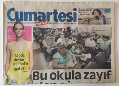Star Gazetesi Cumartesi Eki 27 Eylül 2008 - Moda Devleri İstanbullu İşgal Etti , Bu Okula Zayıf Olanlar Giremez Ege Üniversitesi Obezite Okulu GZ22126 - 1