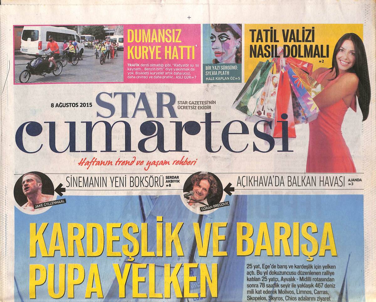 Star Gazetesi Cumartesi Eki 8 Ağustos 2015 - Demet Akalın Sabaha Kadar Dans - Aliye Mutlu: Yeşilçam'ı Şarkılarla Canlandırın! GZ137154 - 1
