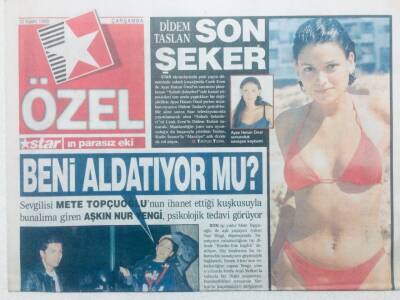 Star Gazetesi Özel Eki 10 Kasım 1999 - Bunalıma Giren Aşkın Nur Yengi Psikolojik Tedavi Görüyor GZ42401 - 1