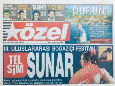 Star Gazetesi Özel Eki 11 Haziran 2000 - 3. Uluslararası Boğaziçi Festivali GZ41307 - 1