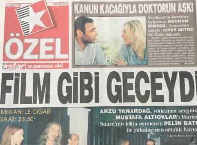 Star Gazetesi Özel Eki 11 Kasım 1999-Arzu Yanardağ Sevgilisi Mustafa Altıokları Pelin Batu İle Yakaladı GZ36478 - 1