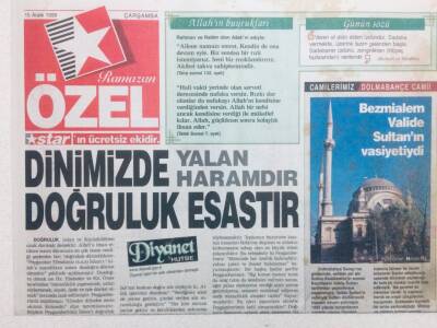 Star Gazetesi Özel Eki 15 Aralık 1999 - Dinimizde Doğruluk Esastır GZ42118 - 1
