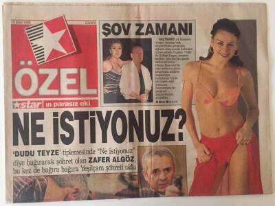 Star Gazetesi Özel Eki 15 Ekim 1999 - Zafer Algöz Bu Kez de Bağıra Bağıra Yeşilçam Şöhreti Oldu GZ22668 - 1