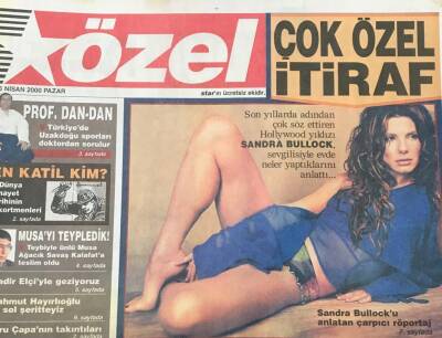 Star Gazetesi Özel Eki 16 Nisan 2000-Sandra Bullock Röportajı GZ36566 - 1