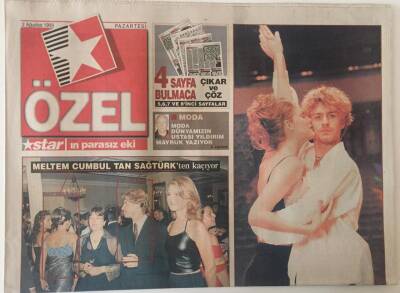 Star Gazetesi Özel Eki 2 Ağustos 1999 - Tan Sağtürk İle Eski Sevgilisi Meltem Cumbul Davette Karşılaşınca Şoke Oldular GZ22655 - 1