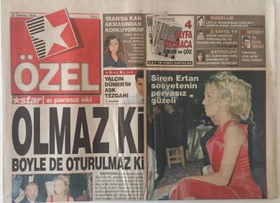Star Gazetesi Özel Eki 20 Temmuz 1999 - Siren Ertan Sosyetenin Pervasız Güzeli GZ22629 - 1