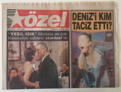 Star Gazetesi Özel Eki 22 Şubat 2002 - Yeşil Işık Filminde Hülya Avşar Ve Kenan Işık Çok Konuşulan Sahnesi Star Özel de GZ26532 - 1