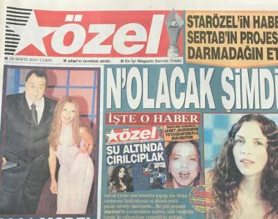 Star Gazetesi Özel Eki 25 Mayıs 2001-Star Özelin Haberi Sertab Erener in Projesini Darmadağın Etti GZ36567 - 1