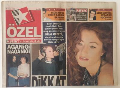 Star Gazetesi Özel Eki 28 Kasım 1999 - Hilal Cebeci Müzik Dünyasına Yorumuyla İddialı Geliyor GZ22630 - 1
