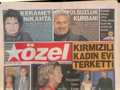 Star Gazetesi Özel Eki 3 Kasım 2000 - Bülent Ersoy İkinci Kez Nikah Masasında, DJ Challe Ajda Pekkanı Albümüne Aldı, Emrah Form Tutuyor, Harika Avcı GZ126439 - 1