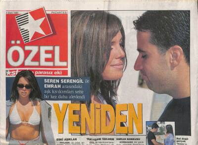 Star Gazetesi Özel Eki 4 Ekim 1999 - Seren Serengil İle Emrah Arasındaki Aşk Kıvılcımları Sette Bir Kez Daha Alevlendi GZ114753 - 1