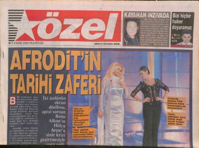Star Gazetesi Özel Eki 6 Kasım 2000 - Kayahan İnzivada - İbrahim Tatlısesten Glikoz Takviyesi GZ127456 - 1