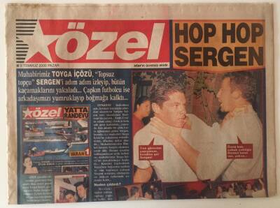 Star Gazetesi Özel Eki 9 Temmuz 2000 - Sergen Yalçın Muhabirlere Saldırdı GZ31326 - 1