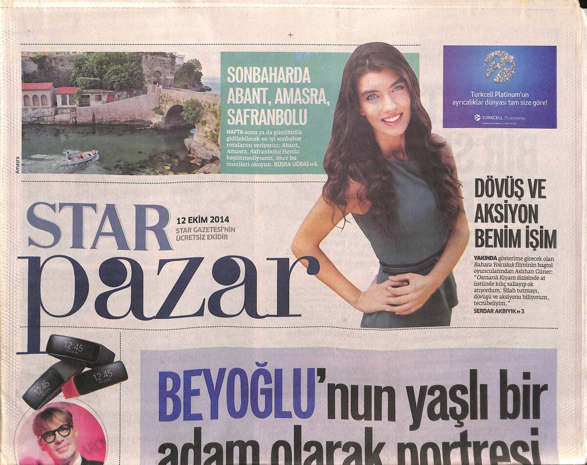 Star Gazetesi Pazar Eki 12 Ekim 2014 - Aslıhan Güner 'Dövüş Ve Aksiyon Benim İşim' GZ160035 - 1