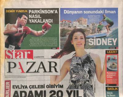 Star Gazetesi Pazar Eki 12 Haziran 2016 - Muhammed Ali Clay Parkinsona Nasıl Yakalandı GZ125944 - 1