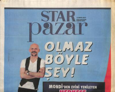 Star Gazetesi Pazar Eki 12 Mayıs 2013 - Ergürsel Altıncı Kez Cannesda - Kıbrısta Enginarın Heykeli Bile Var GZ123287 - 1