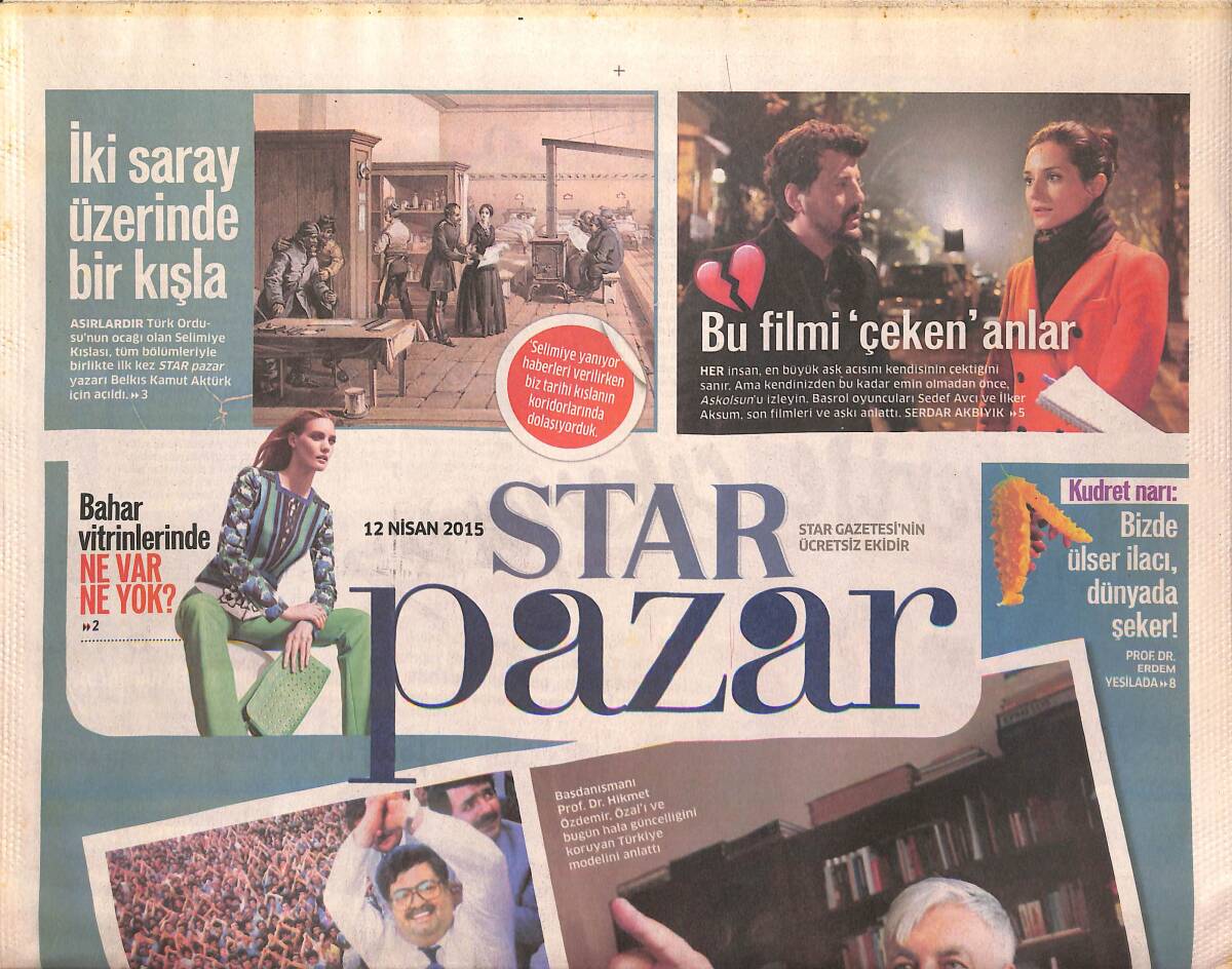 Star Gazetesi Pazar Eki 12 Nisan 2015 - 150 Yıl Öncesinden Günümüze Işık Tutan Vasiyet GZ134941 - 1