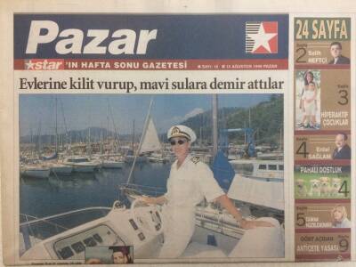 Star Gazetesi Pazar Eki 15 Ağustos 1999 - Kadın Kaptanlar GZ35378 - 1