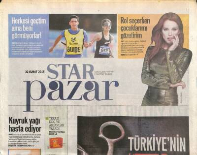 Star Gazetesi Pazar Eki 22 Şubat 2015 - Julianne Moore Rol Seçerken Çocuklarımı Gözetirim GZ117104 - 1